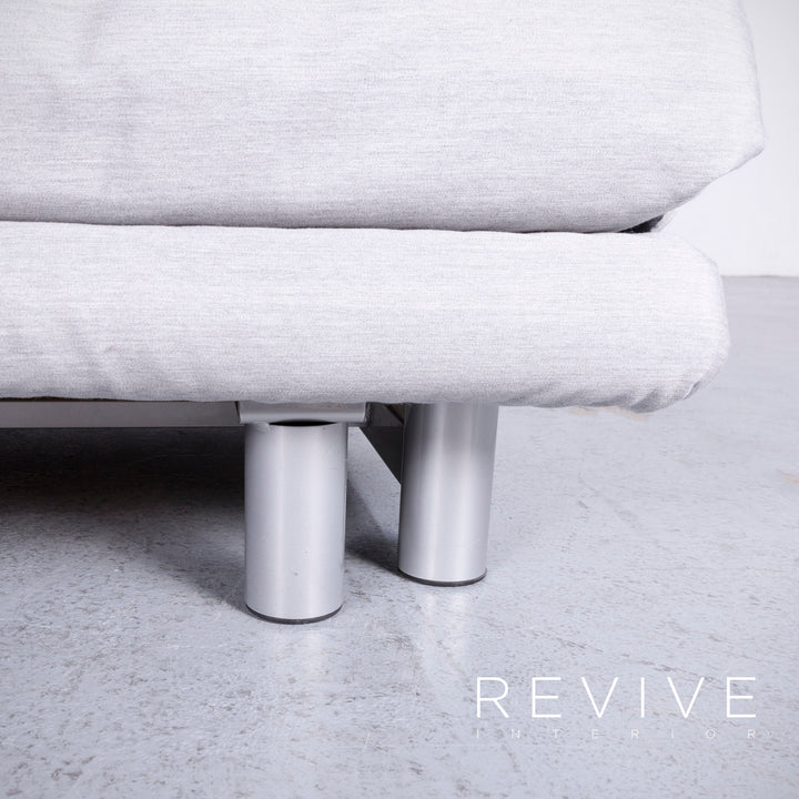 ligne roset Multy Designer Fabric Sofa Armchair Set Gray Two Seater Couch #6510