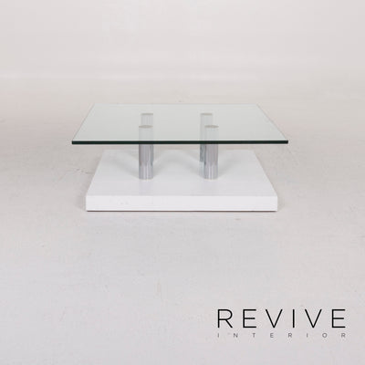 Draenert Glas Couchtisch Silber Tisch #12250