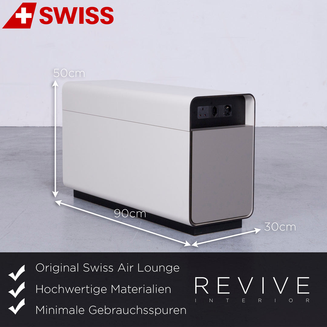 Designer Sideboard Holz Beige Funktion Modern Strom Swiss Air Lounge #3649
