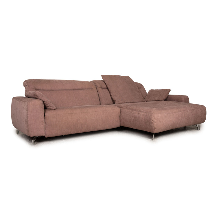 Interliving 4151 Stoff Ecksofa Rosé Sofa Couch elektr. Funktion