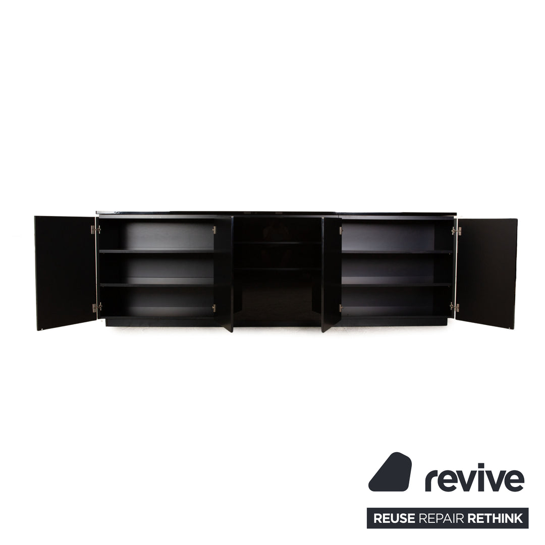 Interlübke Cube Lounge Sideboard Wood Black