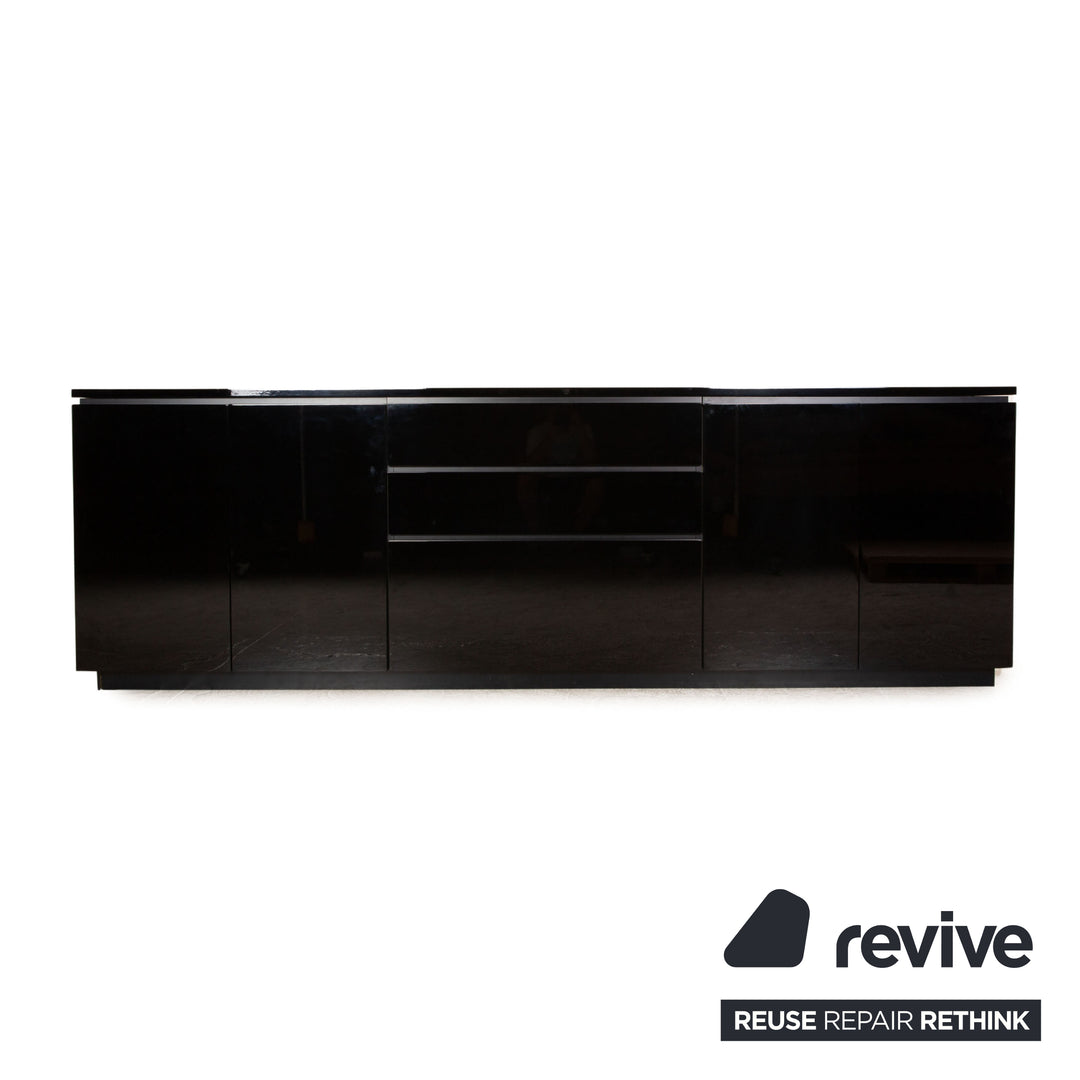 Interlübke Cube Lounge Sideboard Wood Black