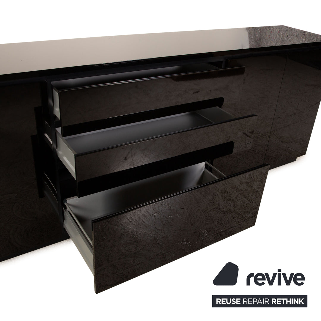 Interlübke Cube Lounge Sideboard Wood Black