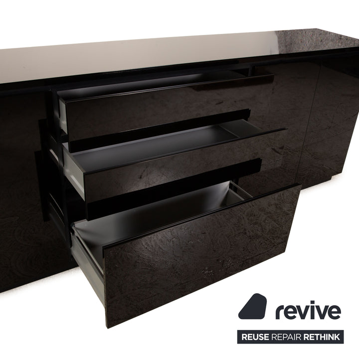 Interlübke Cube Lounge Sideboard Wood Black