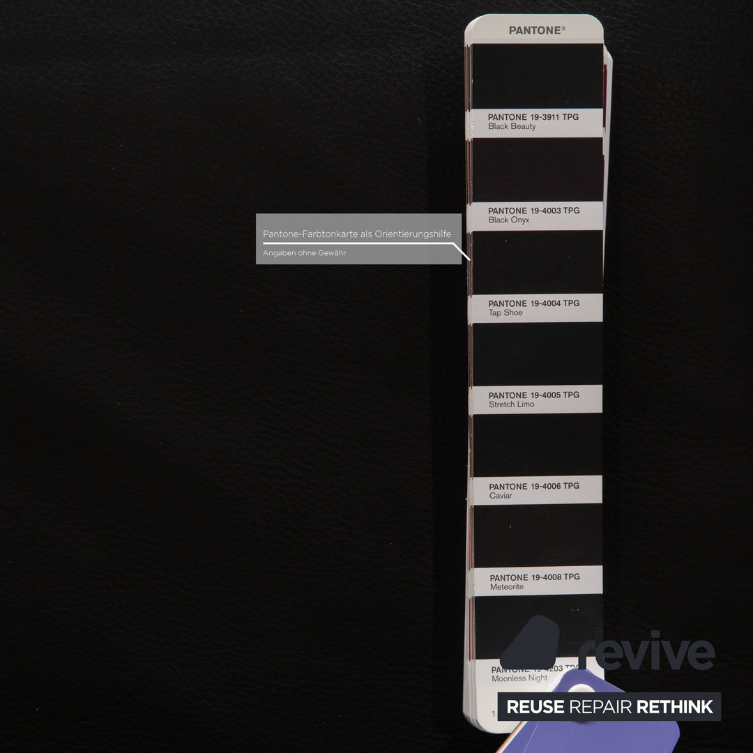 Interprofil Leder Zweisitzer Schwarz Sofa Couch
