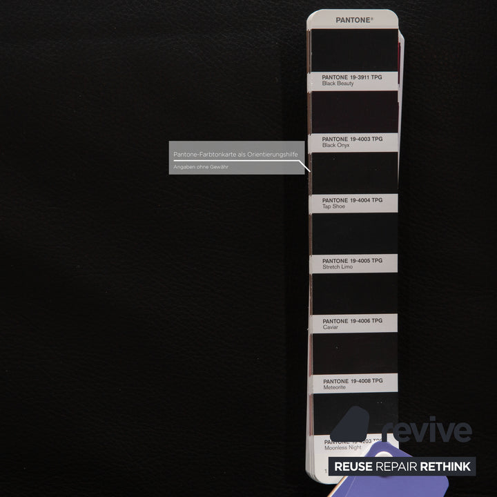 Interprofil Leder Zweisitzer Schwarz Sofa Couch