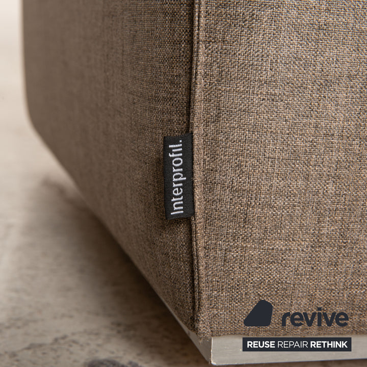 Interprofil Pure Elements Stoff Sofa Grau Ecksofa Couch