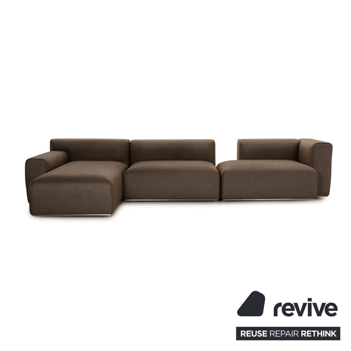 Interprofil Pure Elements Stoff Sofa Grau Ecksofa Couch