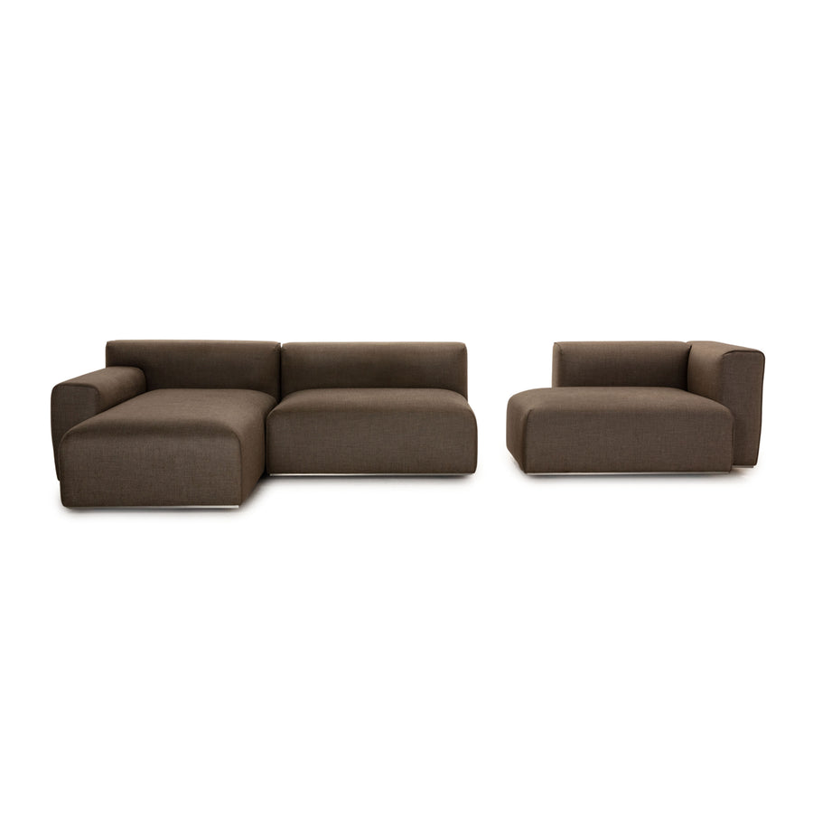 Interprofil Pure Elements Stoff Sofa Grau Ecksofa Couch