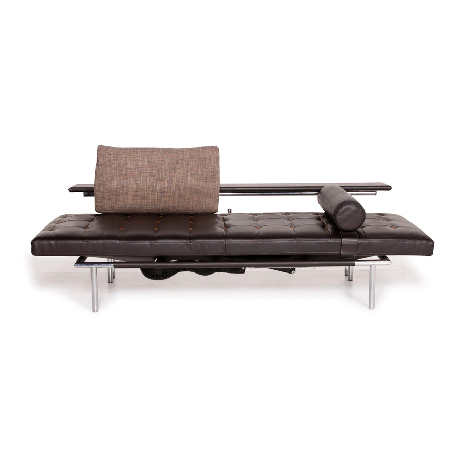 IP Design Campus de Luxe leather lounger dark brown function two-seater #14778