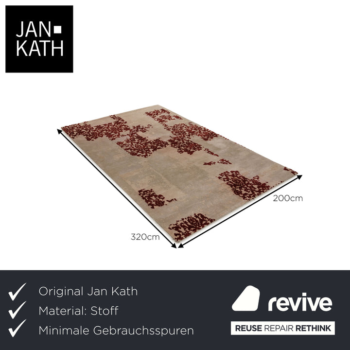 Jan Kath Boro 10 Teppich Creme Muster