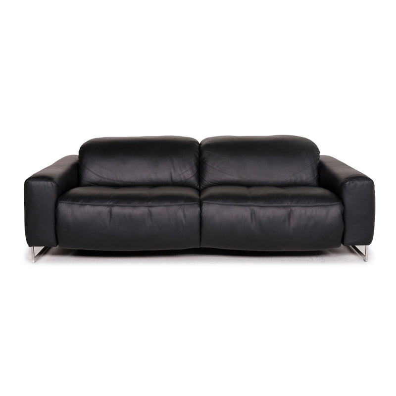 Joop! Leder Sofa Schwarz Zweisitzer Funktion Relaxfunktion Couch 