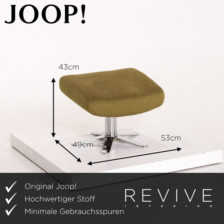 Joop! Stoff Sofa Garnitur Grün Olivegrün 1x Zweisitzer 1x Hocker Relaxfunktion Funktion #13916