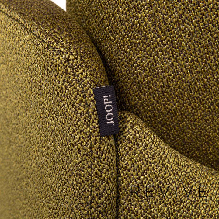yup! Fabric sofa green olive green two-seater relax function couch #13778