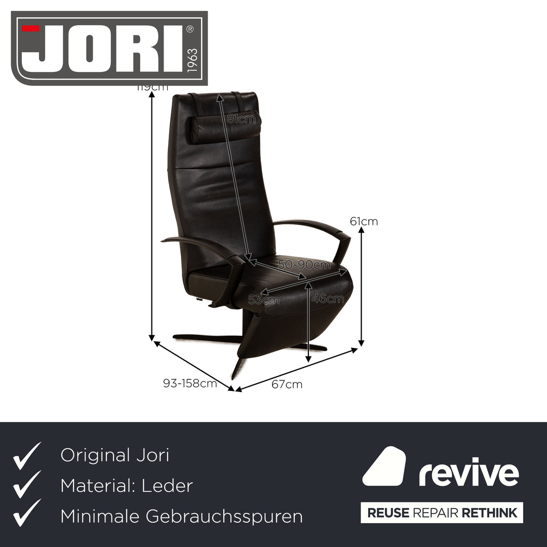 Jori Brainbuilder JR 7760 Leder Sessel Schwarz manuelle Funktion Multi Move