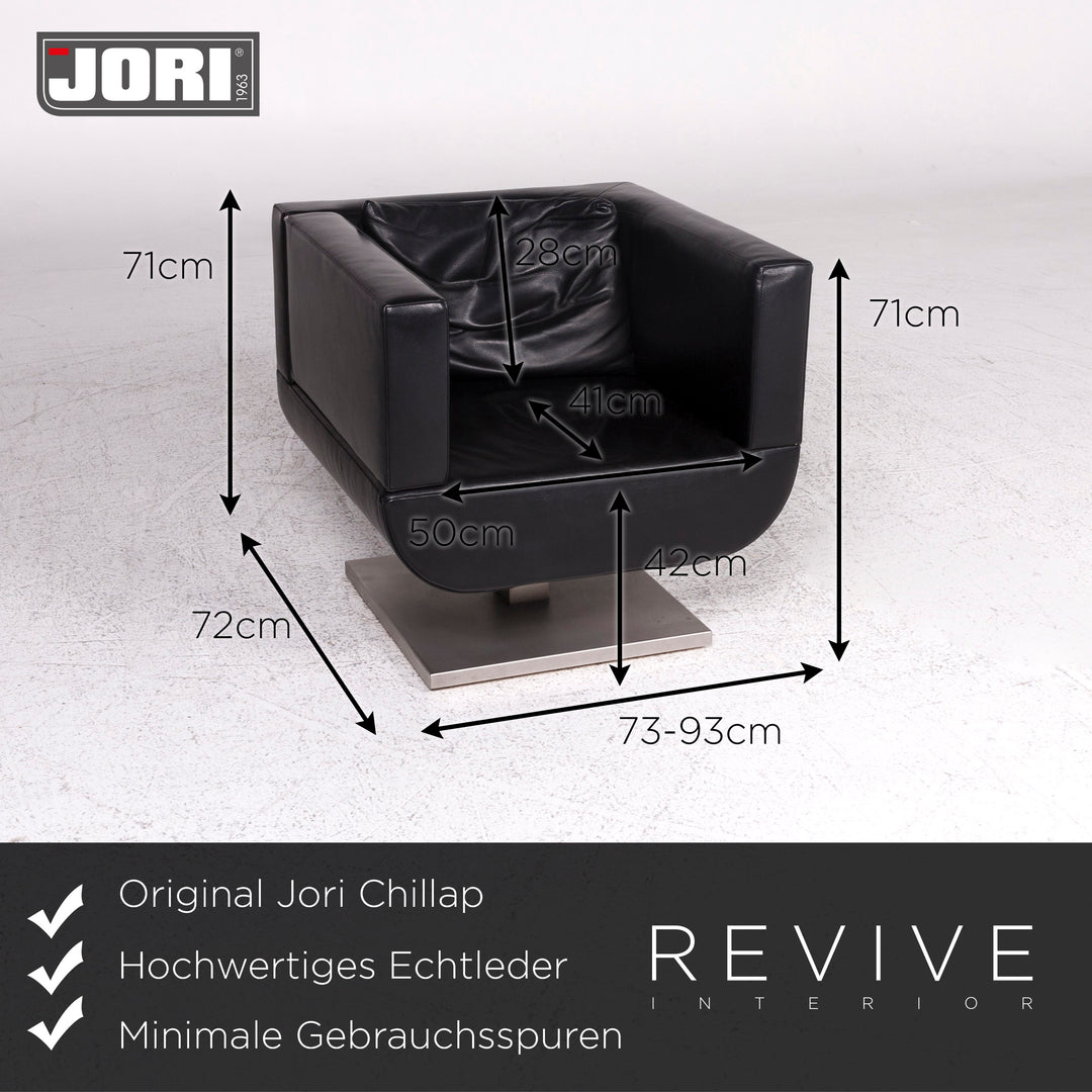 Jori Glove &amp; Chillap designer leather sofa set 1x three-seater 1x armchair #9607
