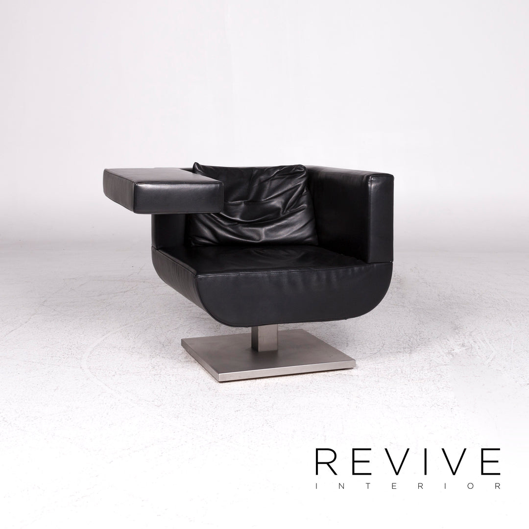 Jori Glove &amp; Chillap designer leather sofa set 1x three-seater 1x armchair #9607