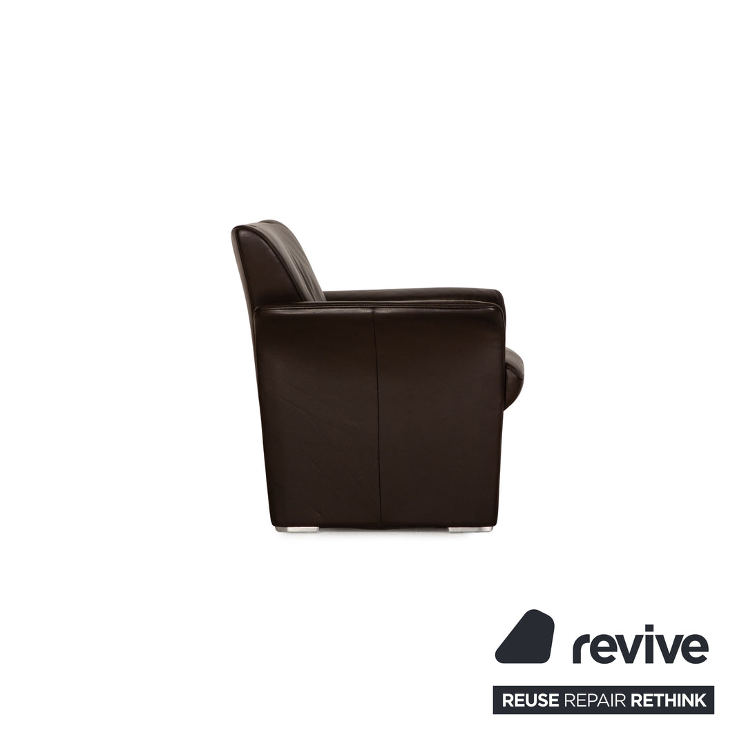 Jori JR 2758 Leather Armchair Brown Dark Brown