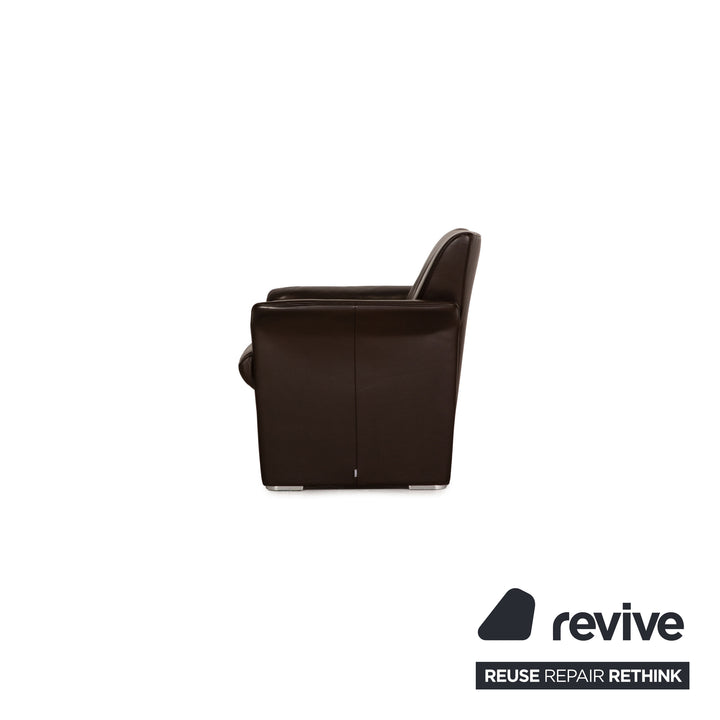 Jori JR 2758 Leather Armchair Brown Dark Brown