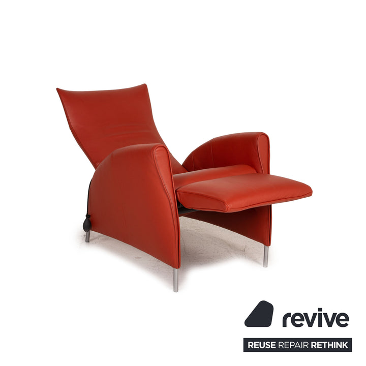 Jori JR 3490 Leather Armchair Red Recliner function