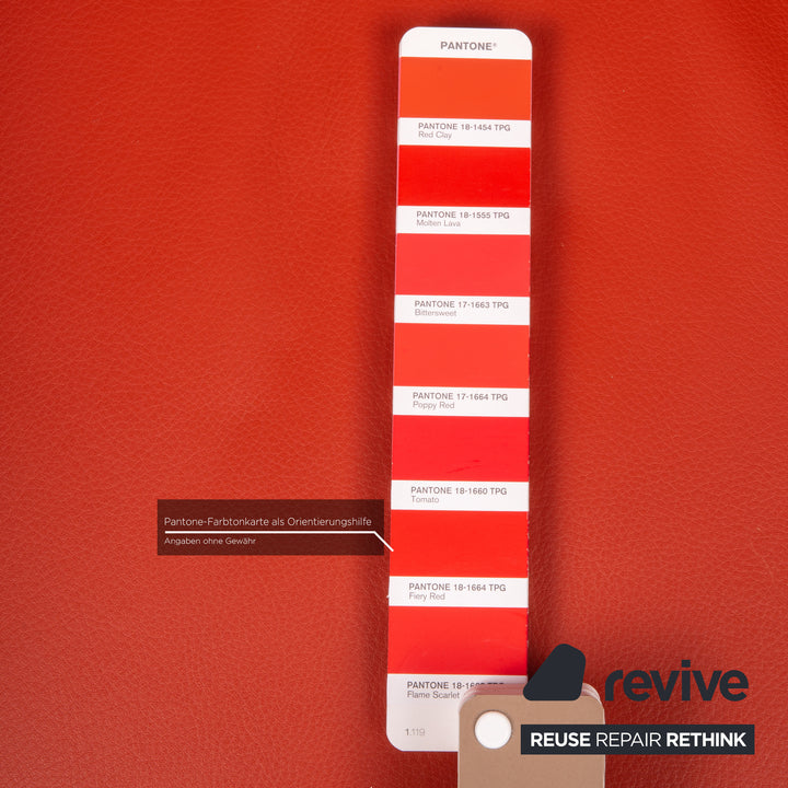 Jori JR 3490 Leather Armchair Red Recliner function