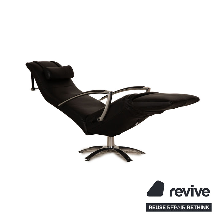 Jori Brainbuilder JR 7760 Leather Armchair Black Function Design by Jean-Pierre Audebert