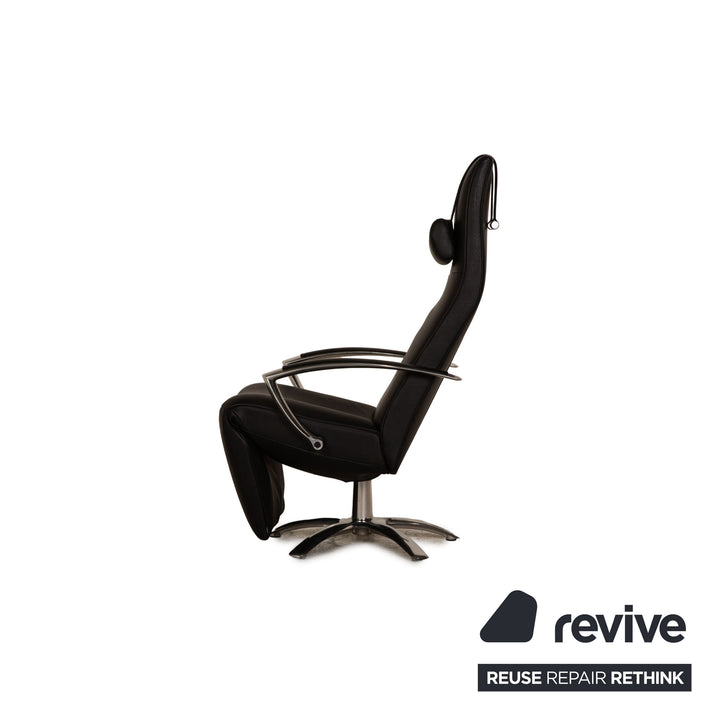 Jori Brainbuilder JR 7760 Leather Armchair Black Function Design by Jean-Pierre Audebert