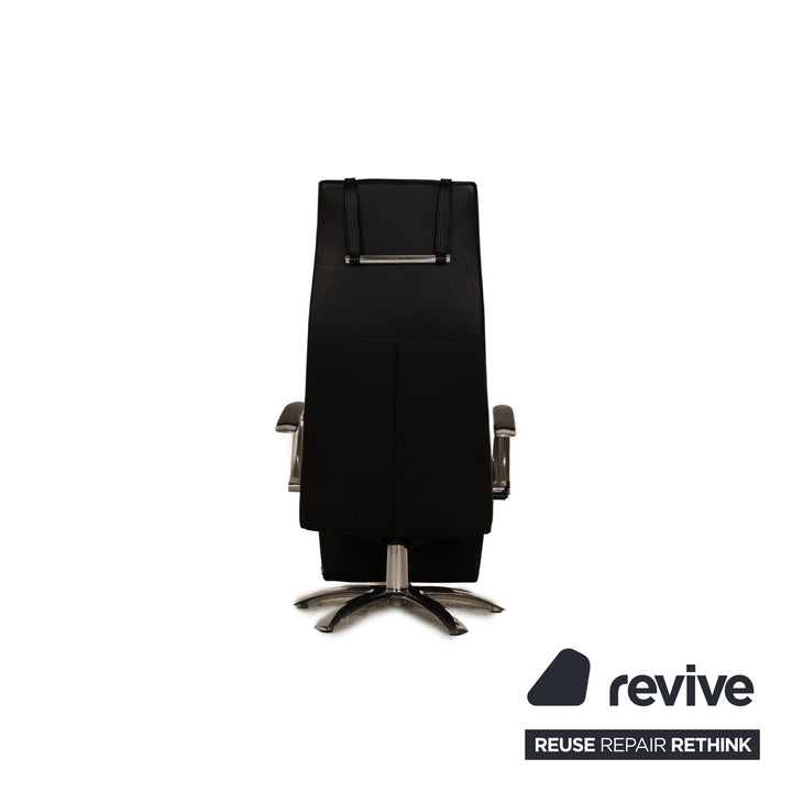 Jori Brainbuilder JR 7760 Leather Armchair Black Function Design by Jean-Pierre Audebert