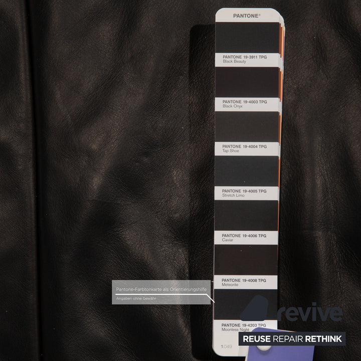 Jori JR-8100 Leather Two Seater Black Sofa Couch Function