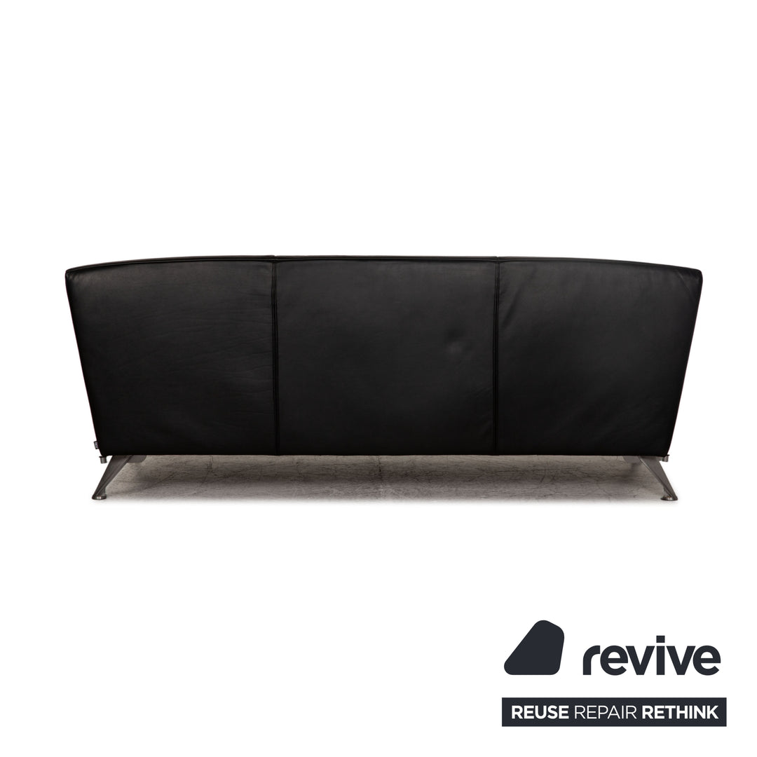 Jori JR-8100 Leather Two Seater Black Sofa Couch Function