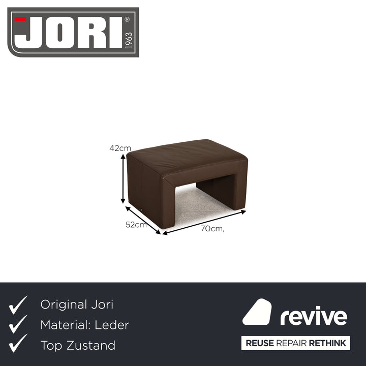 Jori JR 8750 Leather Stool Brown