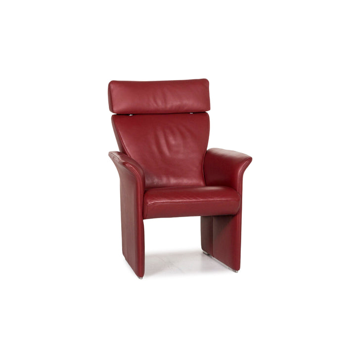Jori Leather Armchair Red #12393