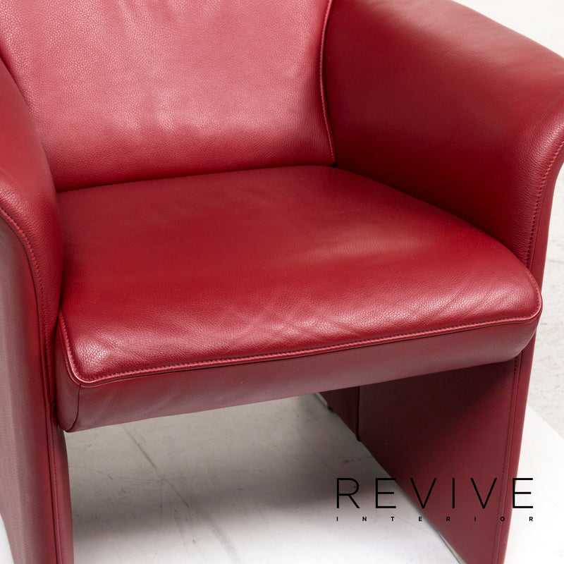 Jori Leder Sessel Rot 