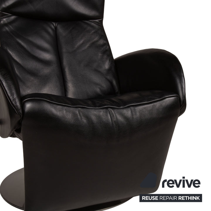 Jori Leather Armchair Black Function relax function