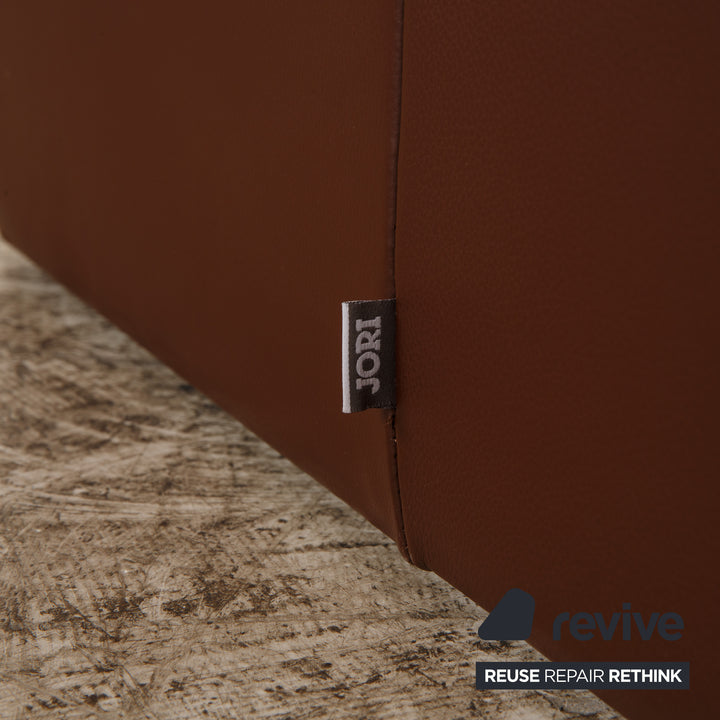 Jori Linea Leder Zweisitzer Braun Sofa Couch