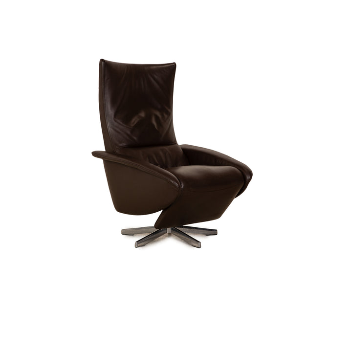 Jori Navy 4080 Leather Armchair Brown manual function