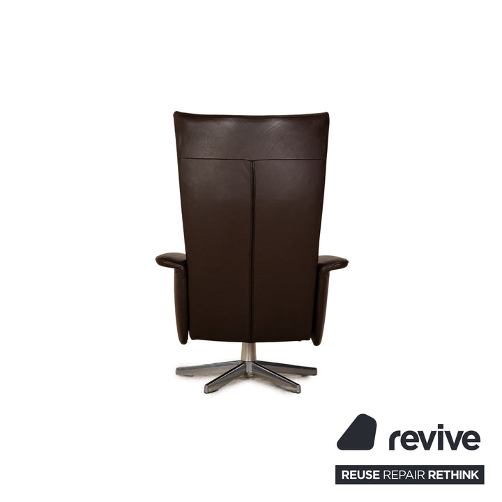 Jori Navy 4080 Leather Armchair Brown manual function