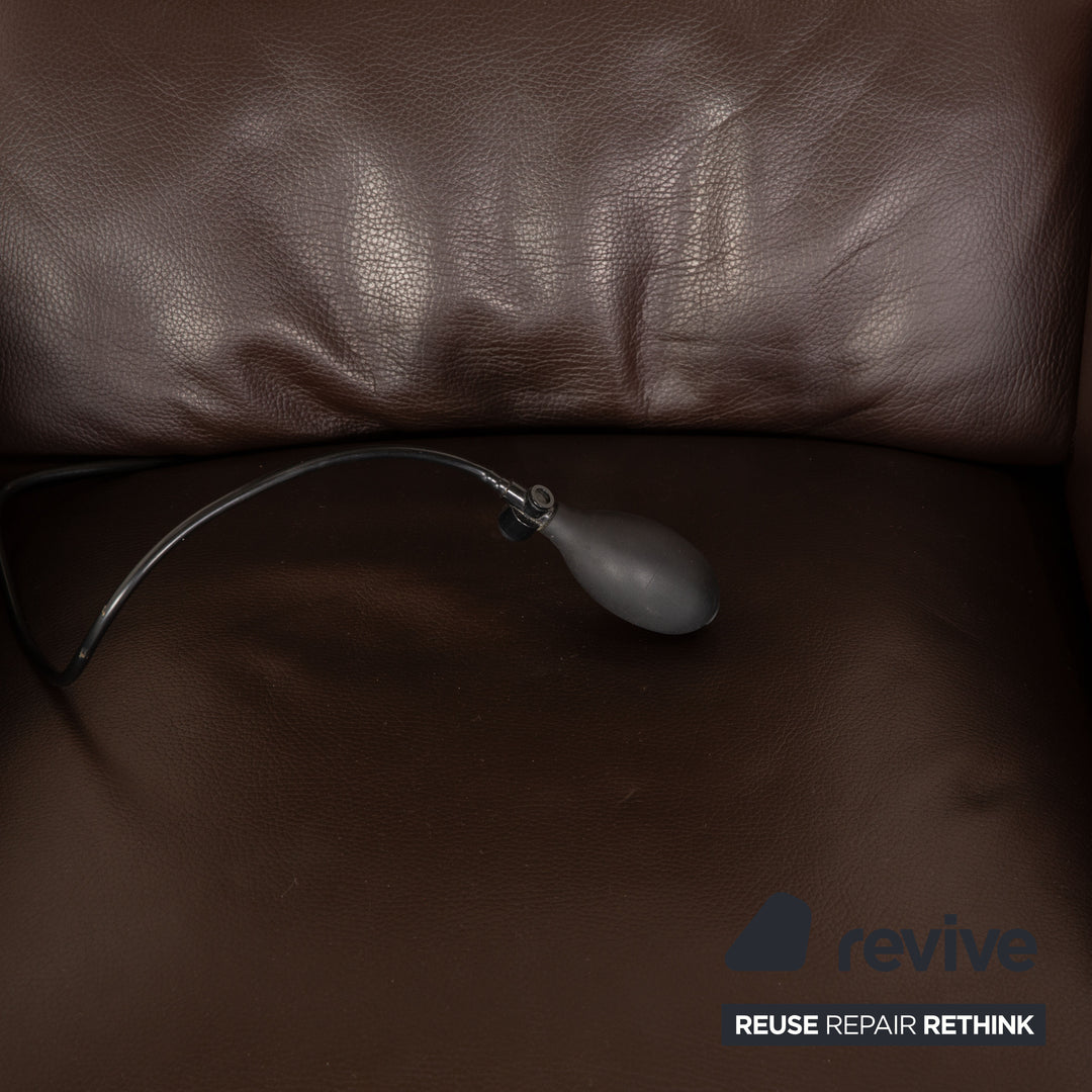 Jori Navy 4080 Leather Armchair Brown manual function