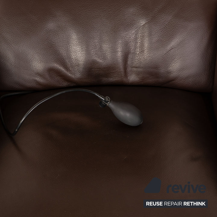 Jori Navy 4080 Leather Armchair Brown manual function