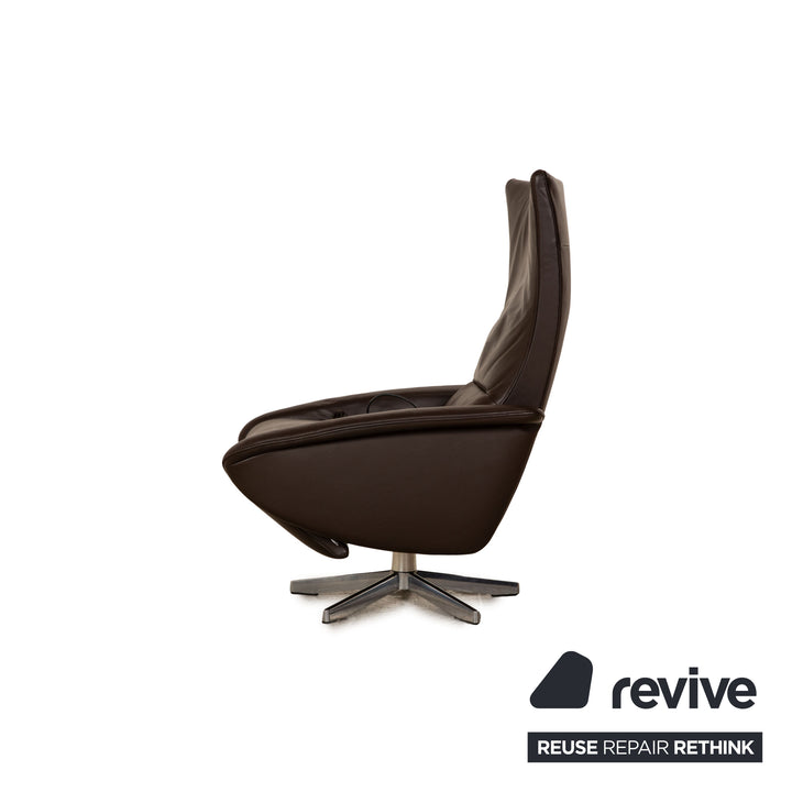 Jori Navy 4080 Leather Armchair Brown manual function