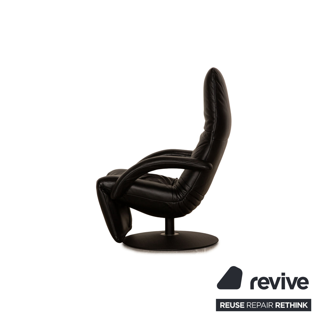 Jori Relax Low JR-7360 leather armchair set black manual function