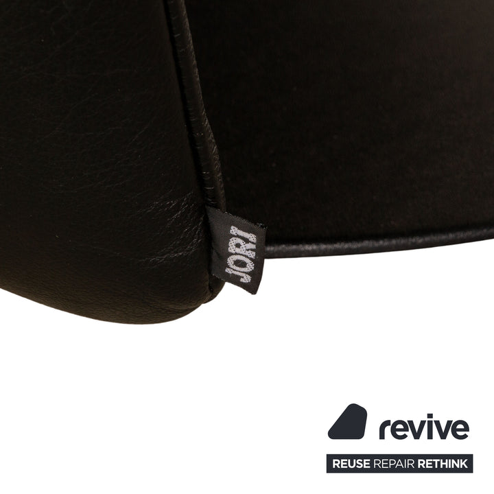 Jori Relax Low JR-7360 leather armchair set black manual function