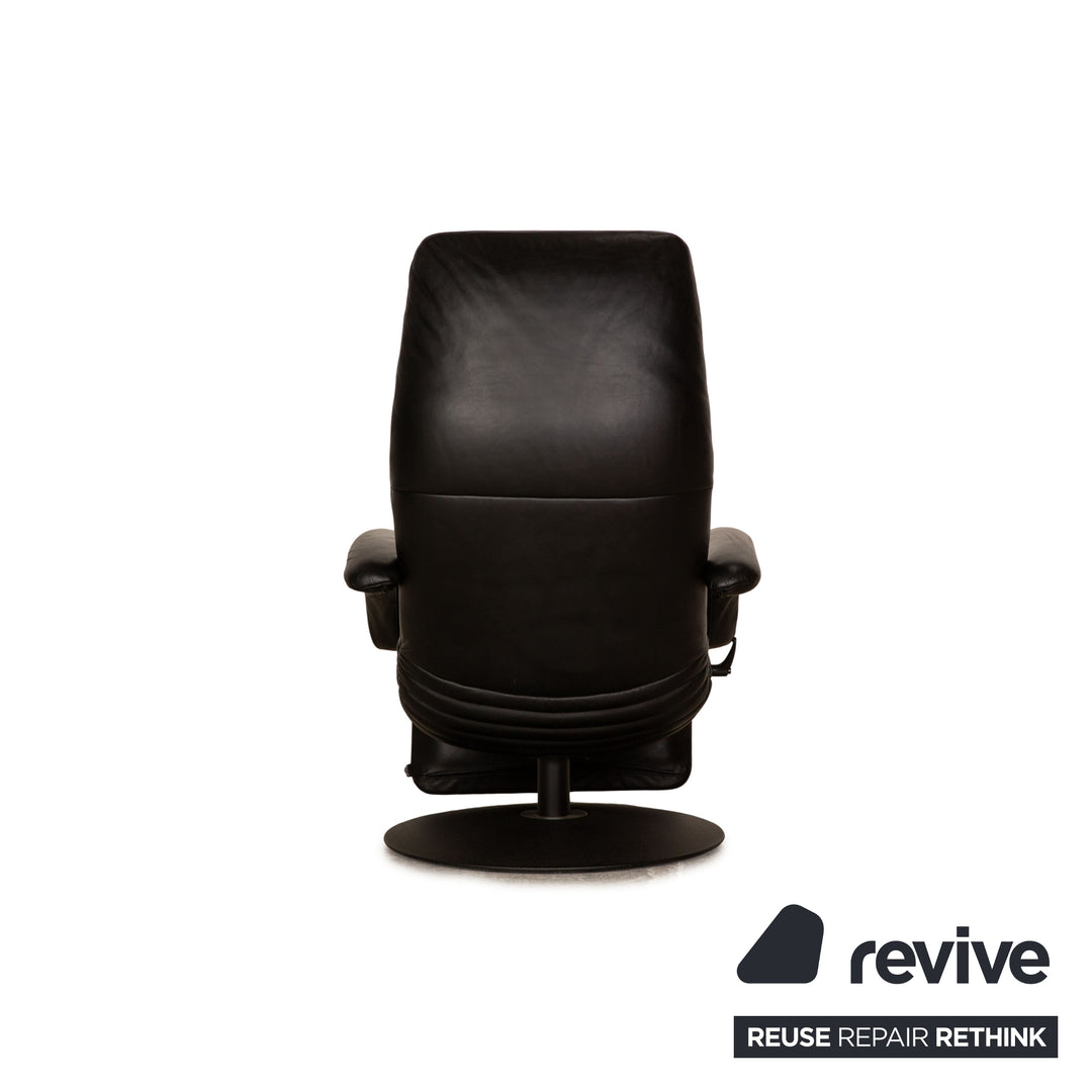 Jori Relax Low JR-7360 leather armchair set black manual function