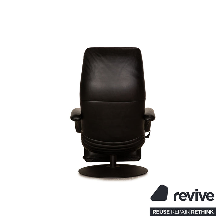 Jori Relax Low JR-7360 leather armchair set black manual function