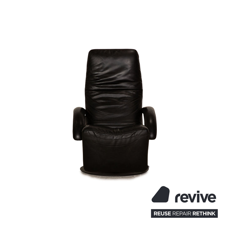 Jori Relax Low JR-7360 leather armchair set black manual function