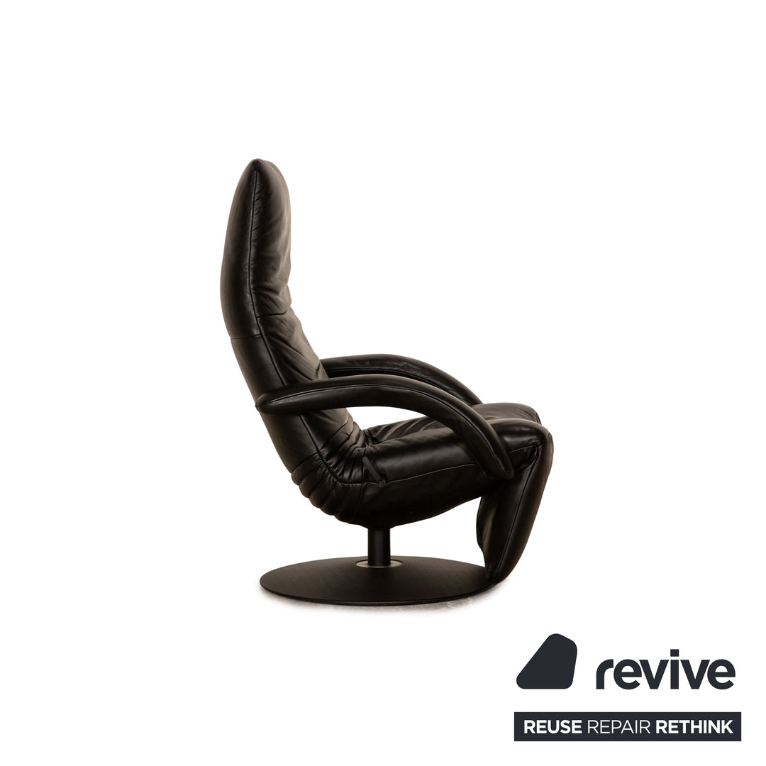 Jori Relax Low JR-7360 leather armchair set black manual function