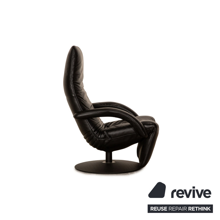 Jori Relax Low JR-7360 leather armchair set black manual function