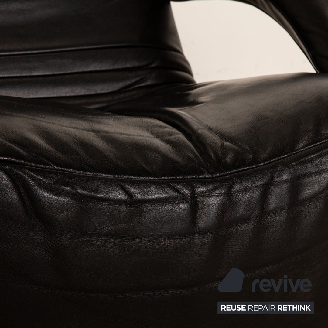 Jori Relax Low JR-7360 leather armchair set black manual function