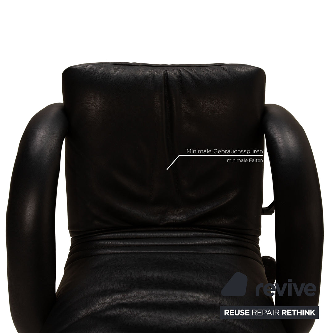 Jori Relax Low JR-7360 Leather Armchair Black Relax armchair manual function