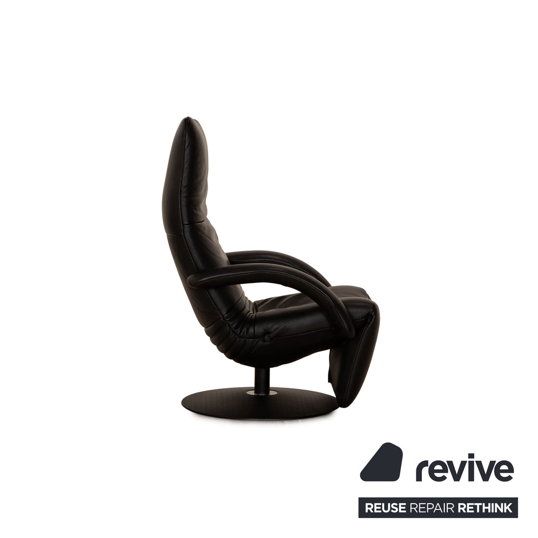 Jori Relax Low JR-7360 Leather Armchair Black Relax armchair manual function